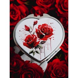 Roses rouges - Miroir de poche