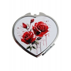 Roses rouges - Miroir de poche