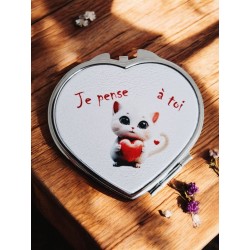 Je pense à toi - Miroir de poche