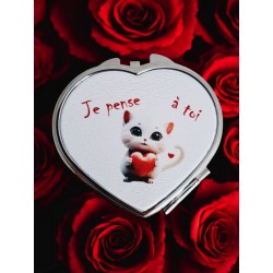 Je pense à toi - Miroir de poche
