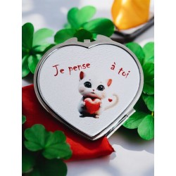 Je pense à toi - Miroir de poche