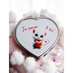 Je pense à toi - Miroir de poche