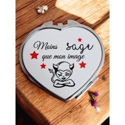 Moins sage que mon image - Miroir de poche