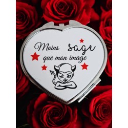 Moins sage que mon image - Miroir de poche