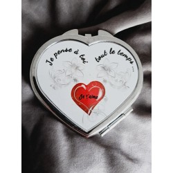 Je pense à toi - Miroir de poche