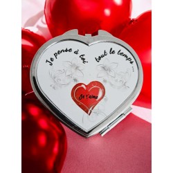 Je pense à toi - Miroir de poche