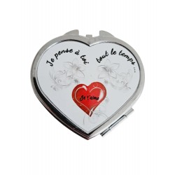 Je pense à toi - Miroir de poche