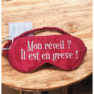 Mon réveil, il est en grève- Masque de nuit satiné