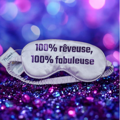 100% rêveuse, 100% fabuleuse - Masque de nuit satiné