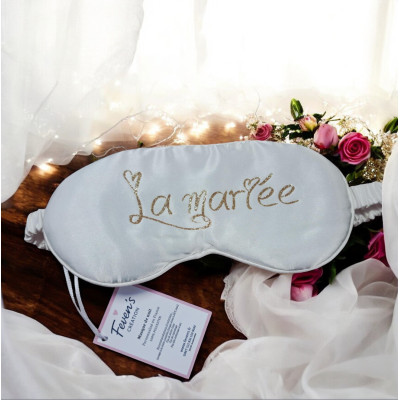 La mariée - Masque de nuit satiné