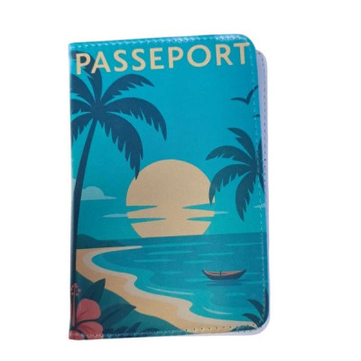 Protège passeport Plage
