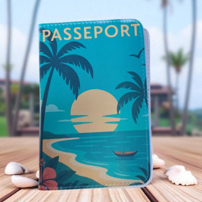 Protège passeport Plage