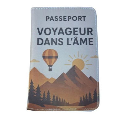 Protège passeport "Voyageur dans l'âme"