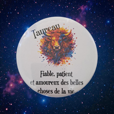 Taureau - Aimant Astro 7,5 cm