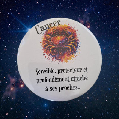 Cancer - Aimant Astro 7,5 cm