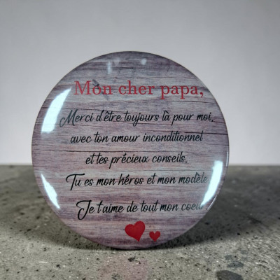 Papa - Aimant 7,5 cm