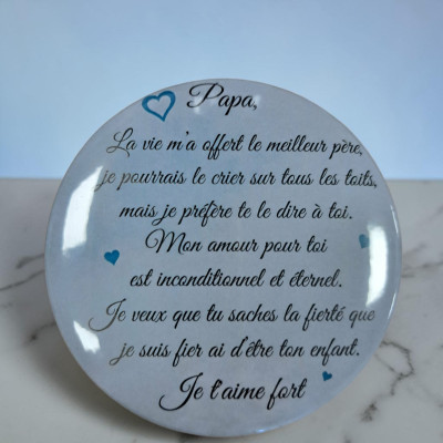Papa - Aimant 7,5 cm