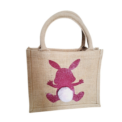 Sac Jute pour Pâques "Ma petite récolte"