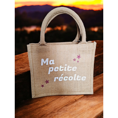Sac Jute pour Pâques "Ma petite récolte"