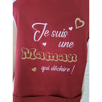 Tablier Adulte- "Je suis une maman qui déchire"