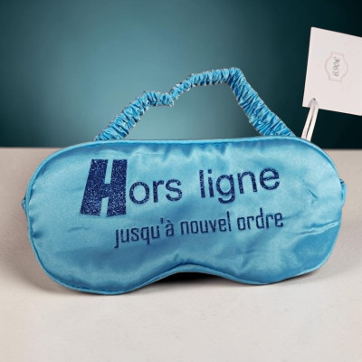 Silence, je dors  - Masque de nuit satiné