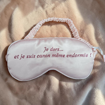 Silence, je dors  - Masque de nuit satiné