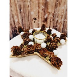 Centre de table en forme d'étoile