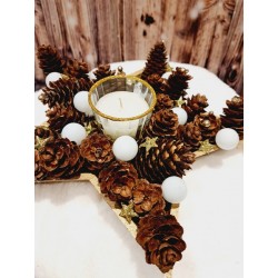 Centre de table en forme d'étoile