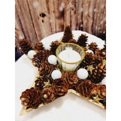 Centre de table en forme d'étoile