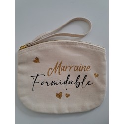 Pochette arrondie "Marraine...