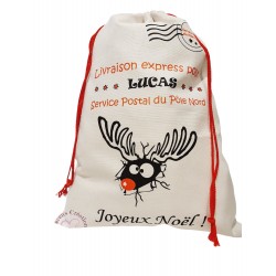 Sac / hotte de Noël - Personnalisé